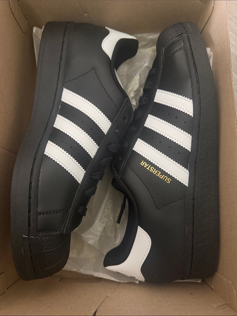 adidas Men’s Superstar Sneakers - Black/White
